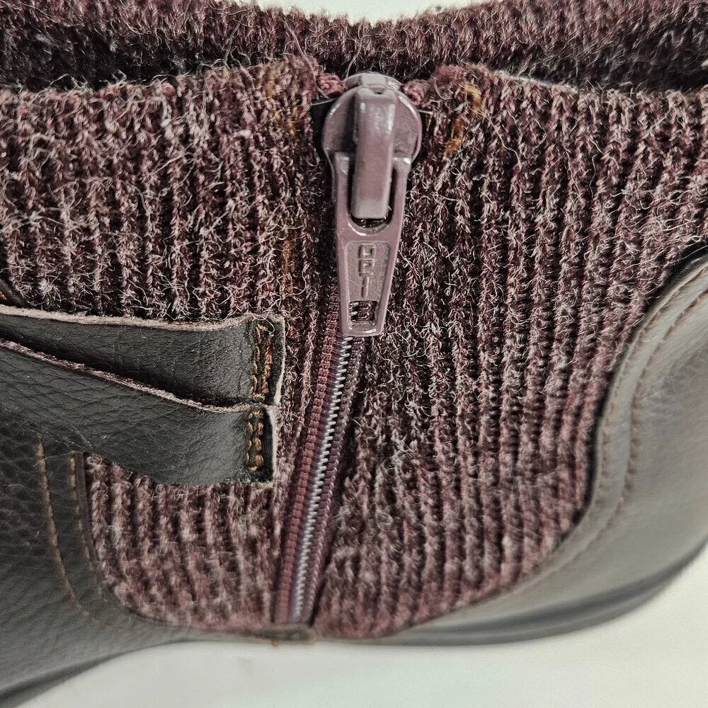 Clarks Cheyn Kisha Women Leather Ankle Boots has Side Zipper Closure Size 9.5M - Picture 4 of 10